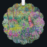 Claude Monet - De Iris Garden in Giverny Ornament Kaart<br><div class="desc">The Iris Garden at Giverny / The Artists's Garden at Giverny - Claude Monet,  1899-1900</div>