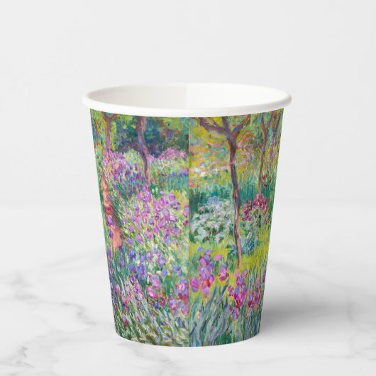 Claude Monet - De Iris Garden in Giverny Papieren Bekers (Links)