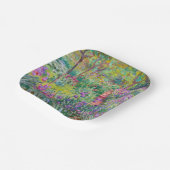 Claude Monet - De Iris Garden in Giverny Papieren Bordje (Gebogen)