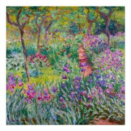 Claude Monet - De Iris Garden in Giverny Perfect Poster