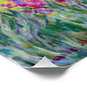 Claude Monet - De Iris Garden in Giverny Perfect Poster (Hoek)