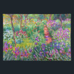 Claude Monet De Iris Garden in Giverny Placemat<br><div class="desc">Een kleurrijke klassieke mat met de iristuin in Giverny,  geschilderd door de Franse impressionistische schilder Claude Monet.</div>