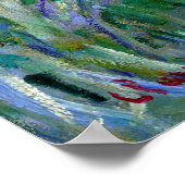 Claude Monet: De Iris Garden in Giverny Poster (Hoek)