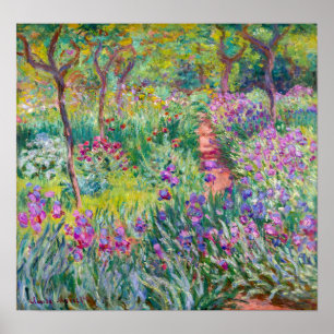 Claude Monet - De Iris Garden in Giverny Poster