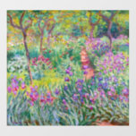 Claude Monet - De Iris Garden in Giverny Raamsticker<br><div class="desc">The Iris Garden at Giverny / The Artists's Garden at Giverny - Claude Monet,  1899-1900</div>