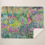 Claude Monet - De Iris Garden in Giverny Sherpa Deken<br><div class="desc">The Iris Garden at Giverny / The Artists's Garden at Giverny - Claude Monet,  1899-1900</div>