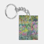 Claude Monet - De Iris Garden in Giverny Sleutelhanger (Voorkant Links)