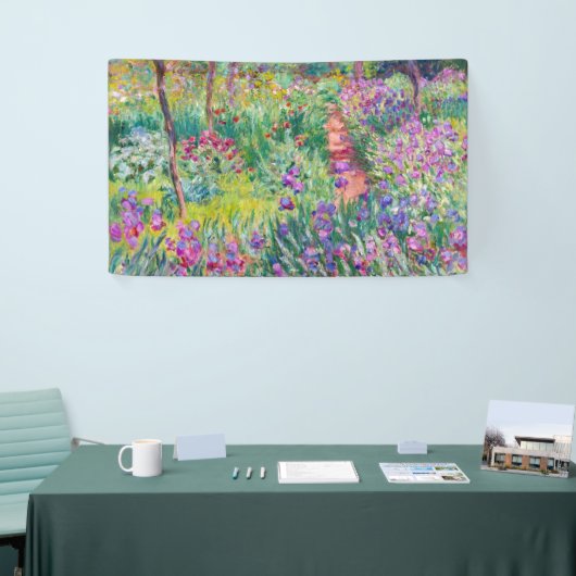 Claude Monet - De Iris Garden in Giverny Spandoek (Beurs)