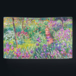 Claude Monet - De Iris Garden in Giverny Spandoek<br><div class="desc">The Iris Garden at Giverny / The Artists's Garden at Giverny - Claude Monet,  1899-1900</div>
