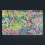 Claude Monet - De Iris Garden in Giverny Spandoek<br><div class="desc">The Iris Garden at Giverny / The Artists's Garden at Giverny - Claude Monet,  1899-1900</div>