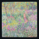 Claude Monet - De Iris Garden in Giverny Stenen Onderzetter<br><div class="desc">The Iris Garden at Giverny / The Artists's Garden at Giverny - Claude Monet,  1899-1900</div>