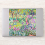 Claude Monet - De Iris Garden in Giverny Sticker<br><div class="desc">The Iris Garden at Giverny / The Artists's Garden at Giverny - Claude Monet,  1899-1900</div>