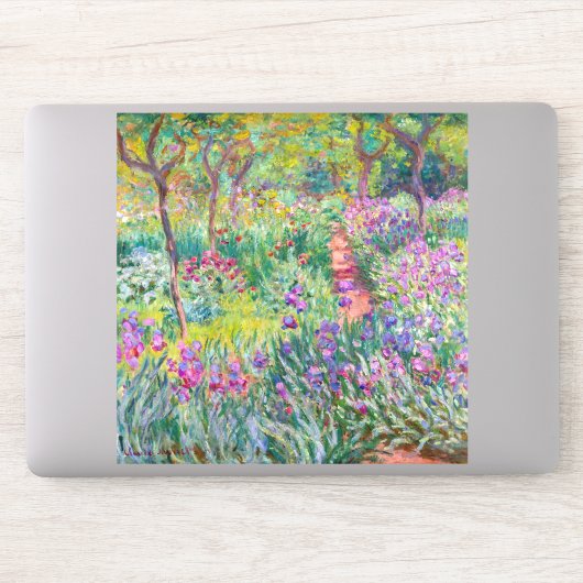 Claude Monet - De Iris Garden in Giverny Sticker (Computer)