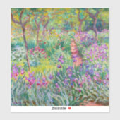 Claude Monet - De Iris Garden in Giverny Sticker (Vel)