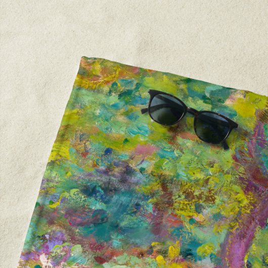 Claude Monet - De Iris Garden in Giverny Strandlaken (In situ)