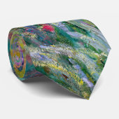 Claude Monet - De Iris Garden in Giverny Stropdas (Opgerold)