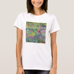 Claude Monet - De Iris Garden in Giverny T-shirt<br><div class="desc">The Iris Garden at Giverny / The Artists's Garden at Giverny - Claude Monet,  1899-1900</div>
