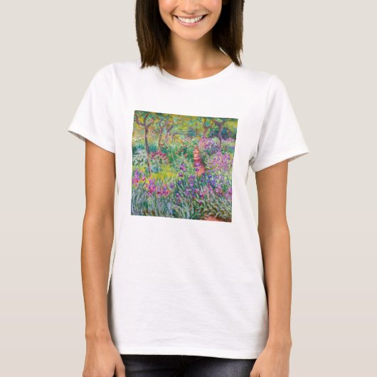 Claude Monet - De Iris Garden in Giverny T-shirt (Voorkant)