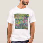 Claude Monet - De Iris Garden in Giverny T-shirt<br><div class="desc">The Iris Garden at Giverny / The Artists's Garden at Giverny - Claude Monet,  1899-1900</div>
