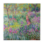 Claude Monet - De Iris Garden in Giverny Tegeltje<br><div class="desc">The Iris Garden at Giverny / The Artists's Garden at Giverny - Claude Monet,  1899-1900</div>