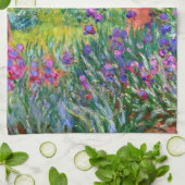 Claude Monet De Iris Garden in Giverny Theedoek (Gevouwen)