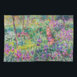 Claude Monet - De Iris Garden in Giverny Theedoek<br><div class="desc">The Iris Garden at Giverny / The Artists's Garden at Giverny - Claude Monet,  1899-1900</div>
