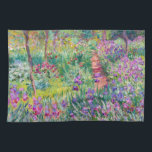 Claude Monet - De Iris Garden in Giverny Theedoek<br><div class="desc">The Iris Garden at Giverny / The Artists's Garden at Giverny - Claude Monet,  1899-1900</div>