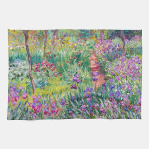 Claude Monet - De Iris Garden in Giverny Theedoek