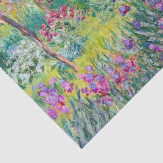 Claude Monet - De Iris Garden in Giverny Tissuepapier (Detail)