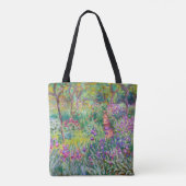 Claude Monet - De Iris Garden in Giverny Tote Bag (Achterkant)
