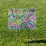 Claude Monet - De Iris Garden in Giverny Tuinbord<br><div class="desc">The Iris Garden at Giverny / The Artists's Garden at Giverny - Claude Monet,  1899-1900</div>