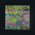 Claude Monet - De Iris Garden in Giverny Vierkante Button 5,1 Cm<br><div class="desc">The Iris Garden at Giverny / The Artists's Garden at Giverny - Claude Monet,  1899-1900</div>
