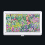 Claude Monet - De Iris Garden in Giverny Visitekaarthouder<br><div class="desc">The Iris Garden at Giverny / The Artists's Garden at Giverny - Claude Monet,  1899-1900</div>
