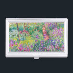 Claude Monet - De Iris Garden in Giverny Visitekaarthouder<br><div class="desc">The Iris Garden at Giverny / The Artists's Garden at Giverny - Claude Monet,  1899-1900</div>