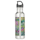 Claude Monet - De Iris Garden in Giverny Waterfles (Achterkant)