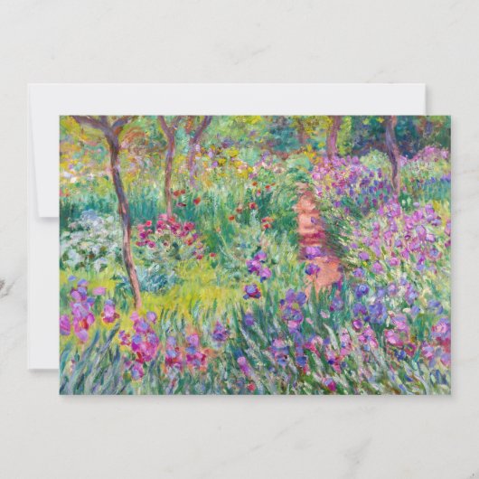 Claude Monet - De Iris Tuin in Giverny Bedankkaart (Voorkant)