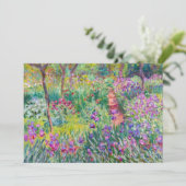 Claude Monet - De Iris Tuin in Giverny Bedankkaart (Staand voorkant)
