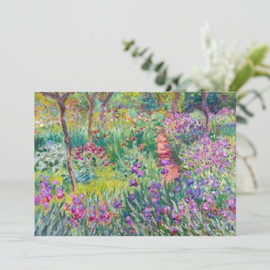 Claude Monet - De Iris Tuin in Giverny Bedankkaart (Staand voorkant)