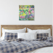 Claude Monet - De Iris Tuin in Giverny Canvas Afdruk (Insitu (Slaapkamer))