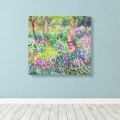Claude Monet - De Iris Tuin in Giverny Canvas Afdruk (Insitu (Houten vloer))