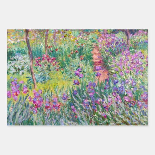 Claude Monet - De Iris Tuin in Giverny Inpakpapier Vel (Voorkant)