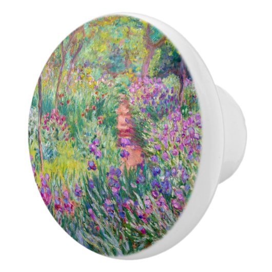 Claude Monet - De Iris Tuin in Giverny Keramische Knop (Rechts)
