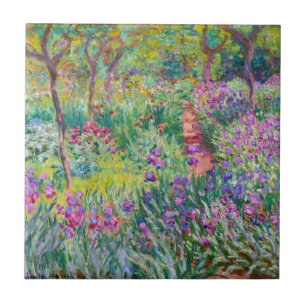 Claude Monet - De Iris Tuin in Giverny Tegeltje