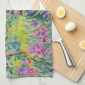 Claude Monet - De Iris Tuin in Giverny Theedoek (Quarter Fold)