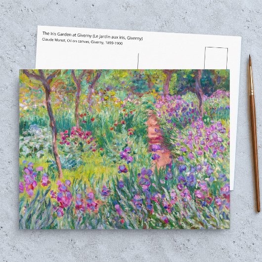 Claude Monet - De Irisentuin in Giverny Briefkaart