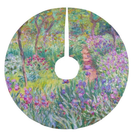 Claude Monet - De Irisentuin in Giverny Kerstboom Rok (Voorkant)