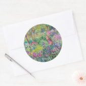 Claude Monet - De Irisentuin in Giverny Ronde Sticker (Envelop)