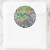 Claude Monet - De Irisentuin in Giverny Ronde Sticker (Tas)