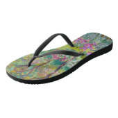 Claude Monet - De Irisentuin in Giverny Teenslippers (Schuin)