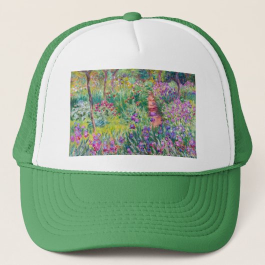 Claude Monet - De Irisentuin in Giverny Trucker Pet (Voorkant)